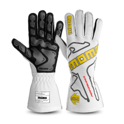 Momo Corsa Performance Gloves, White (FIA)